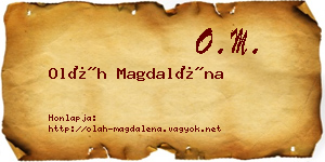 Oláh Magdaléna névjegykártya
